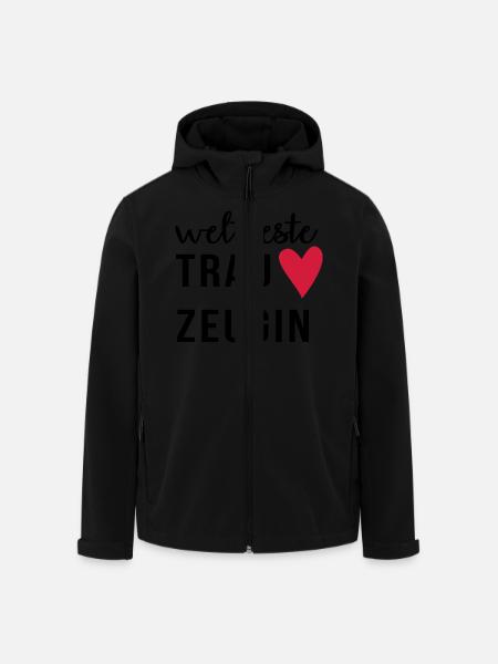 Weltbeste Trauzeugin - Recycelte Männer Softshell-Jacke von Stanley/Stella - Schwarz