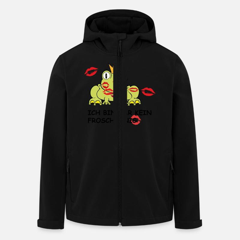 Froschkönig - Recycelte Männer Softshell-Jacke von Stanley/Stella - Schwarz