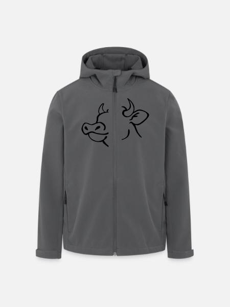 Kuh - Men’s Recycled Softshell Jacket by Stanley/Stella - black