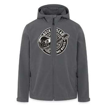 Rock Is Dead - Men’s Recycled Softshell Jacket by Stanley/Stella - black - Front - AI Model Male 185 light (185cm)