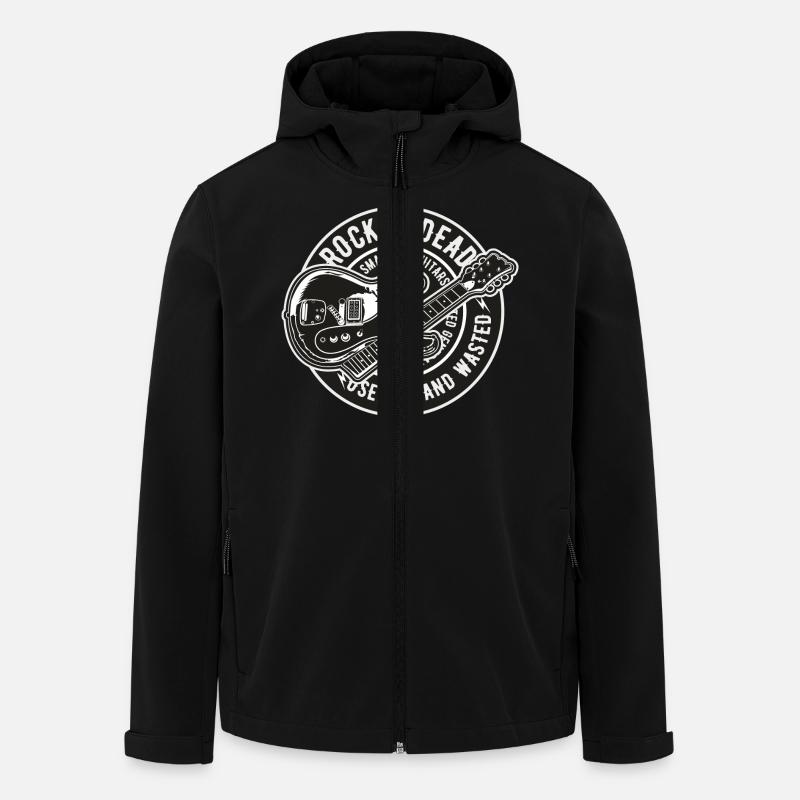 Rock Is Dead - Men’s Recycled Softshell Jacket by Stanley/Stella - black