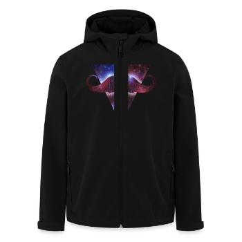 mustache universe - Recycelte Männer Softshell-Jacke von Stanley/Stella - Schwarz - Vorne - AI Model Male 185 light (185cm)