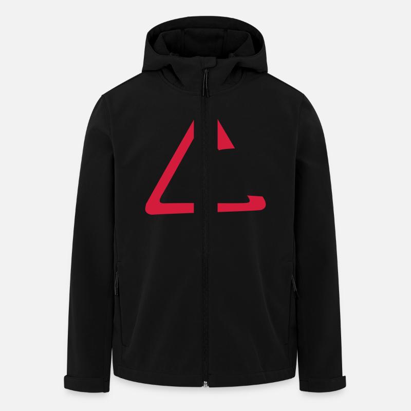 Warndreieck - Recycelte Männer Softshell-Jacke von Stanley/Stella - Schwarz