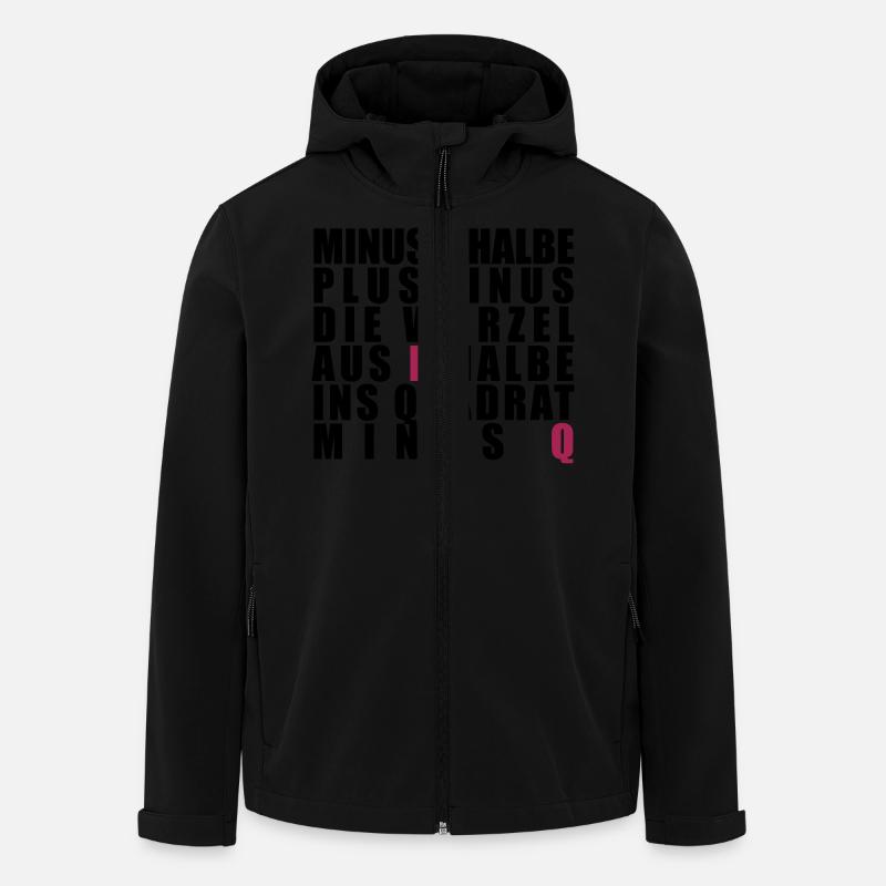 p-q-Formel - Recycelte Männer Softshell-Jacke von Stanley/Stella - Schwarz