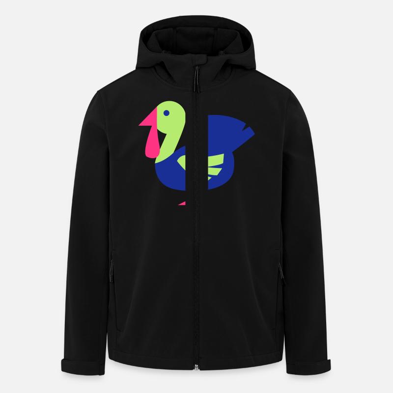 un dindon - Veste softshell homme en polyester recyclé Stanley/Stella - noir