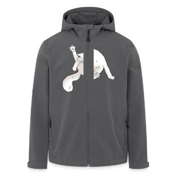 la toilette #1 - Veste softshell homme en polyester recyclé Stanley/Stella - noir - Devant - AI Model Male 185 light (185cm)