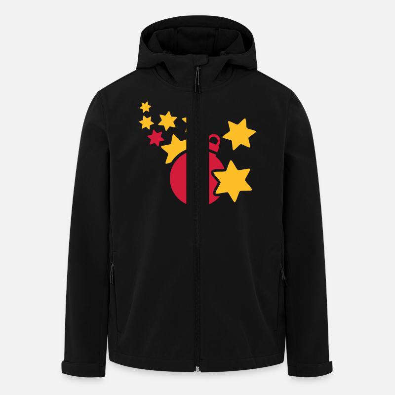 Noël - Veste softshell homme en polyester recyclé Stanley/Stella - noir