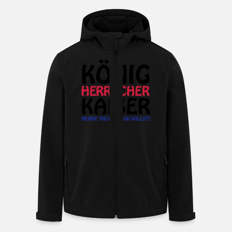koenig_kaiser3 - Recycelte Männer Softshell-Jacke von Stanley/Stella - Schwarz