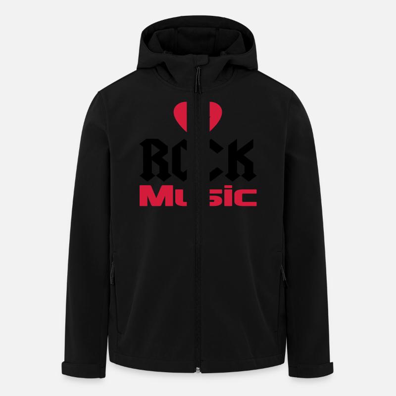 music - Men’s Recycled Softshell Jacket by Stanley/Stella - black