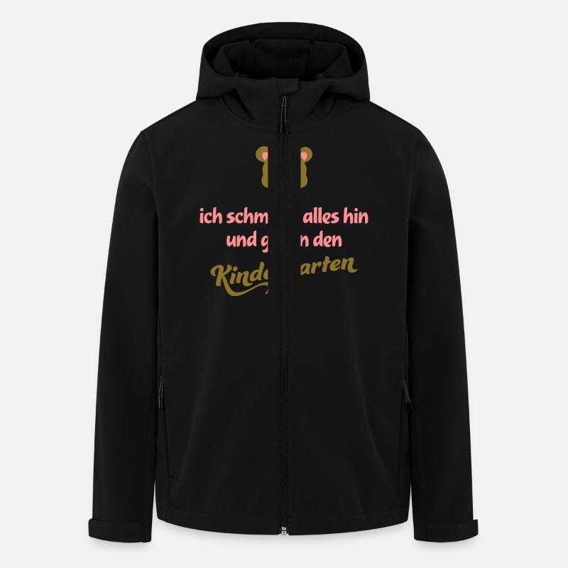 kindergarten - Recycelte Männer Softshell-Jacke Discoverer von Stanley/Stella - Schwarz