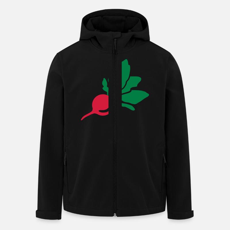 Radieschen - Recycelte Männer Softshell-Jacke von Stanley/Stella - Schwarz