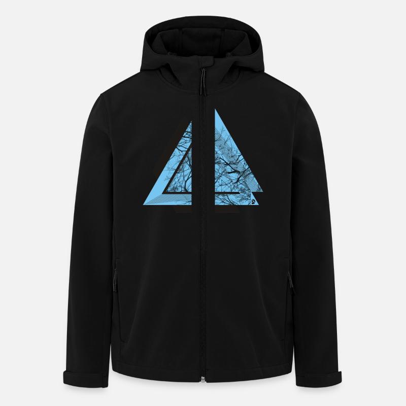 AD Triangle Black - Veste softshell homme en polyester recyclé Stanley/Stella - noir