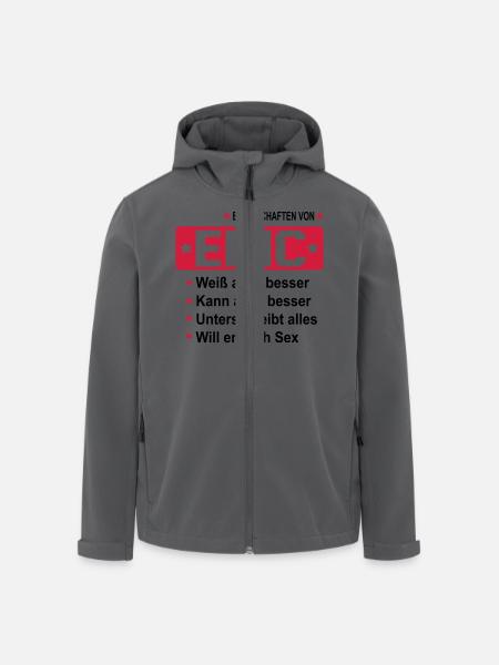 eric - Recycelte Männer Softshell-Jacke von Stanley/Stella - Schwarz