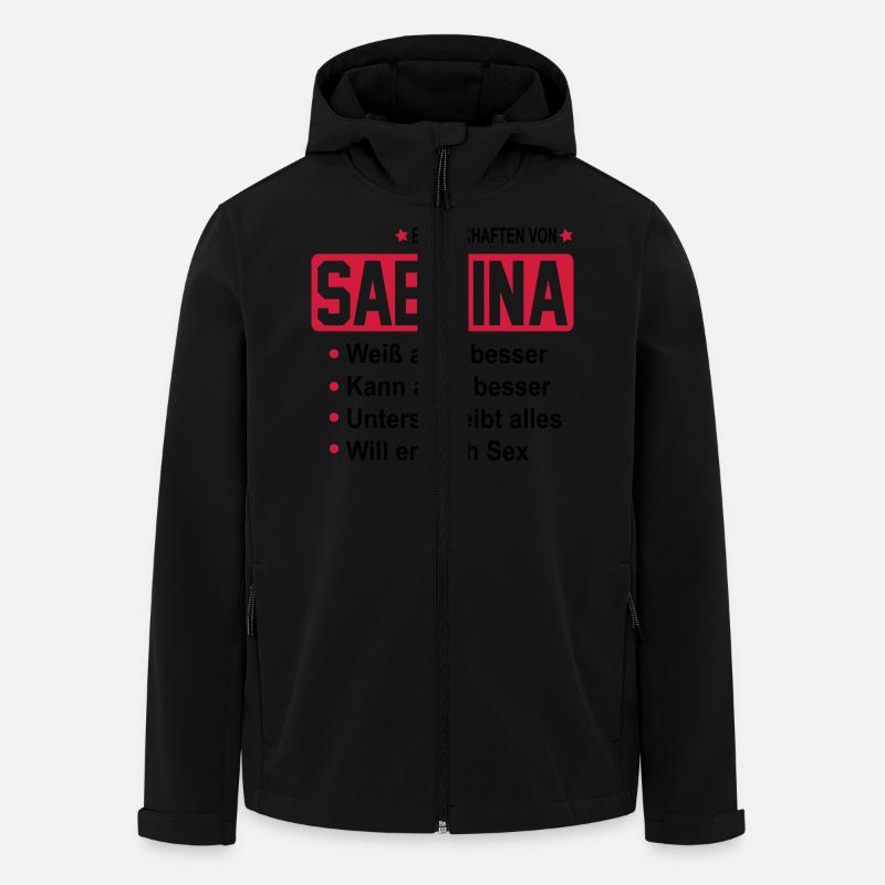 sabrina - Recycelte Männer Softshell-Jacke von Stanley/Stella - Schwarz