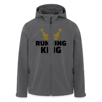 Running King - Veste softshell homme en polyester recyclé Stanley/Stella - noir - Devant - AI Model Male 185 light (185cm)
