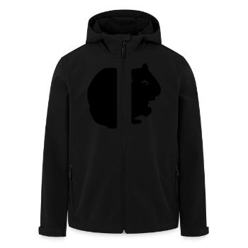 Hamster - Recycelte Männer Softshell-Jacke von Stanley/Stella - Schwarz - Vorne - AI Model Male 185 light (185cm)
