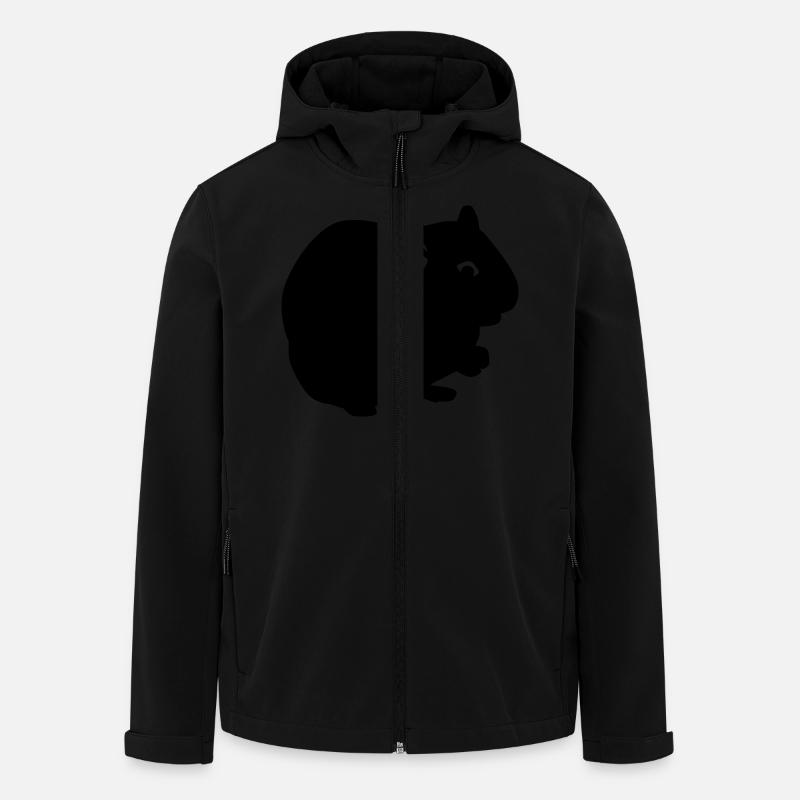 Hamster - Veste softshell homme en polyester recyclé Stanley/Stella - noir