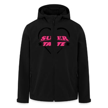 Super tante - Veste softshell homme en polyester recyclé Stanley/Stella - noir - Devant - AI Model Male 185 light (185cm)
