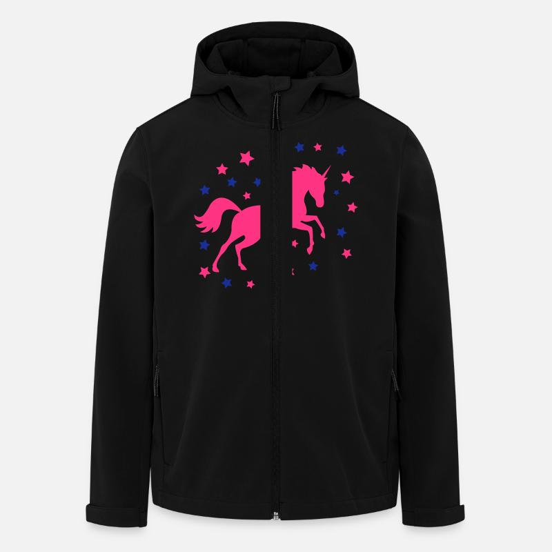 unicorn_02 - Recycelte Männer Softshell-Jacke von Stanley/Stella - Schwarz
