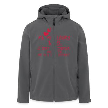 meilleure amie soeur vie offert citation - Veste softshell homme en polyester recyclé Stanley/Stella - noir - Devant - AI Model Male 185 light (185cm)