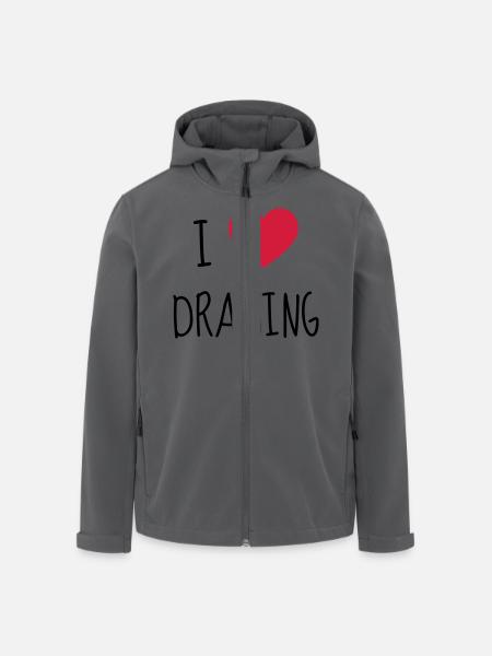 Zeichnung / Zeichner / Drawing / Drawer - Recycelte Männer Softshell-Jacke von Stanley/Stella - Schwarz