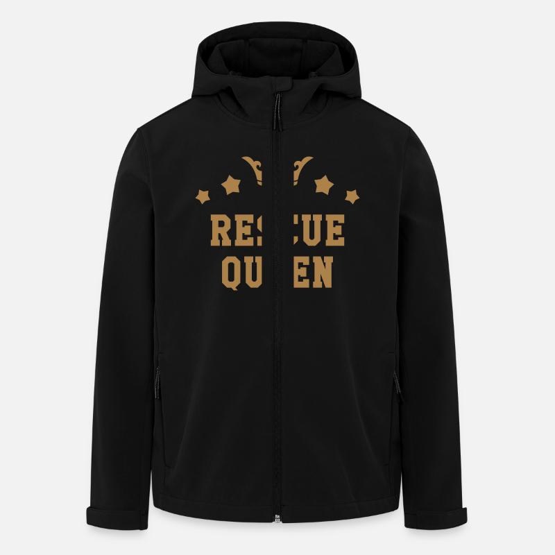 Rescuer Rescue Retter Secourisme Secouriste - Men’s Recycled Softshell Jacket by Stanley/Stella - black