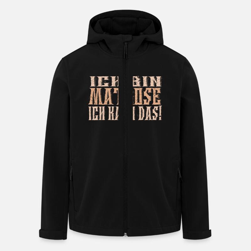Ich bin Matrose - Recycelte Männer Softshell-Jacke von Stanley/Stella - Schwarz