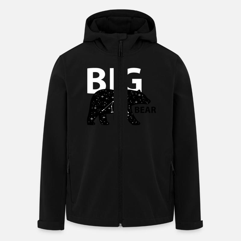 Big bear (b) - Men’s Recycled Softshell Jacket by Stanley/Stella - black