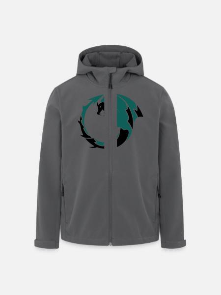 dragon_002 - Men’s Recycled Softshell Jacket by Stanley/Stella - black