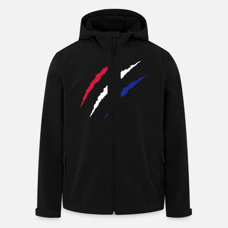 krallen_niederlande - Recycelte Männer Softshell-Jacke von Stanley/Stella - Schwarz