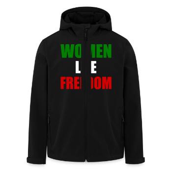 Women life freedom - Veste softshell homme en polyester recyclé Stanley/Stella - noir - Devant - AI Model Male 185 light (185cm)