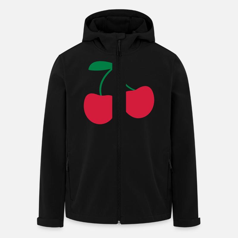 Kirsche - Recycelte Männer Softshell-Jacke von Stanley/Stella - Schwarz