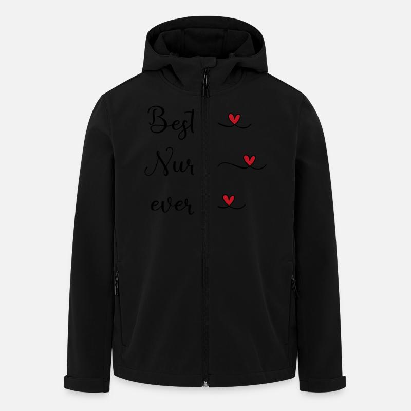 Infirmier - Veste softshell homme en polyester recyclé Stanley/Stella - noir