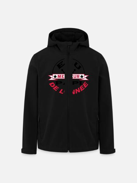 Elu meilleur PAPI de l'année - Veste softshell homme en polyester recyclé Stanley/Stella - noir