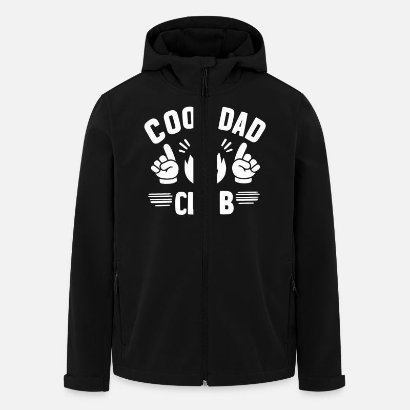 Club des pères cool - Veste softshell homme en polyester recyclé Stanley/Stella - noir