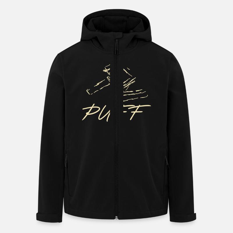 Puff - Recycelte Männer Softshell-Jacke von Stanley/Stella - Schwarz