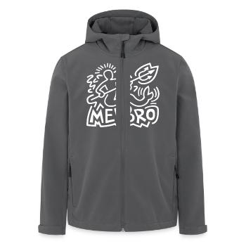 Merbro - Discover the magical underwater world - Men’s Recycled Softshell Jacket by Stanley/Stella - anthracite - Front - AI Model Male 185 light (185cm)