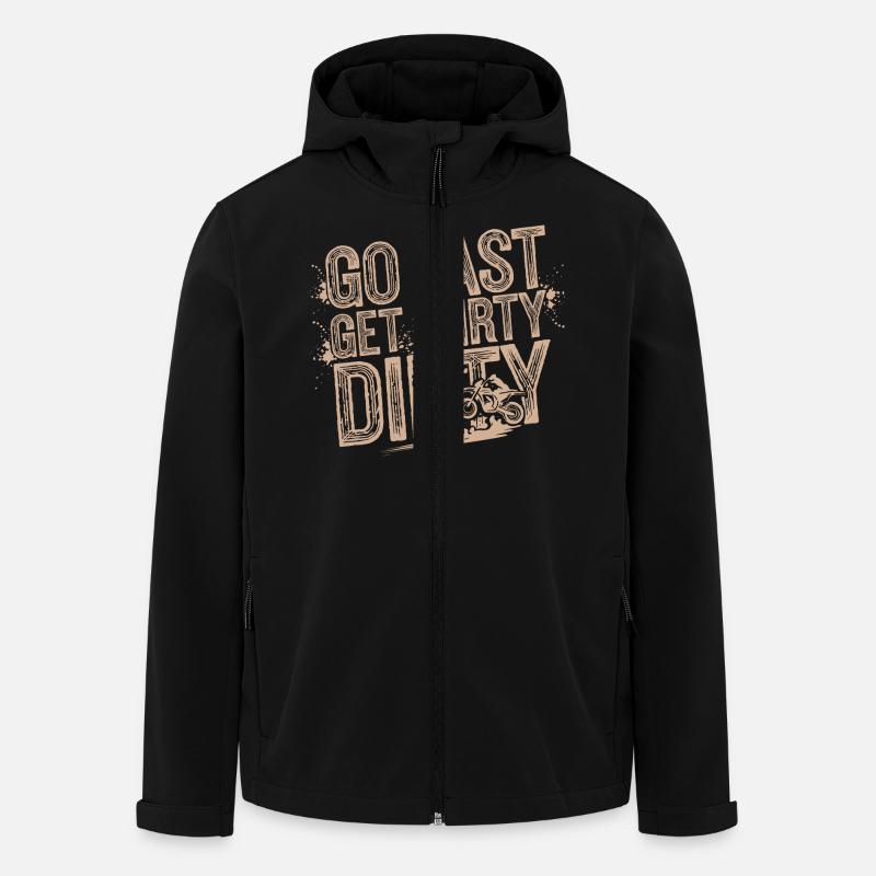 Adventure and speed - Men’s Recycled Softshell Jacket by Stanley/Stella - black