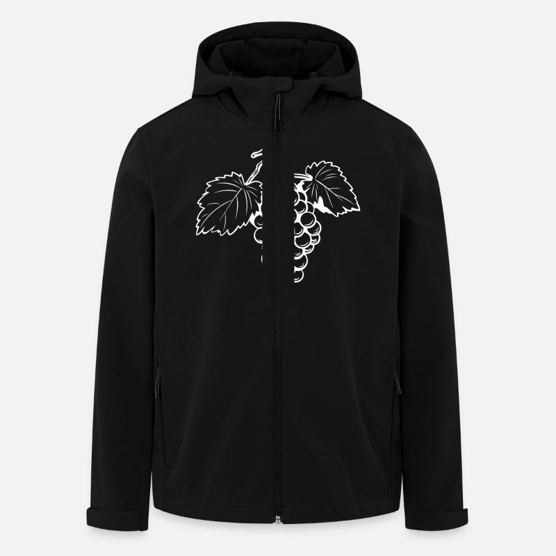 Grapes Grapes - Men’s Recycled Softshell Jacket by Stanley/Stella - black