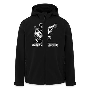 Ninja-Attentäter mit Waffe - Historisch korrekt - Recycelte Männer Softshell-Jacke von Stanley/Stella - Schwarz - Vorne - AI Model Male 185 light (185cm)