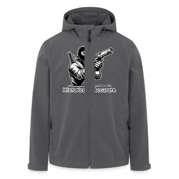 Ninja-Attentäter mit Waffe - Historisch korrekt - Recycelte Männer Softshell-Jacke von Stanley/Stella - Anthrazit - Vorne - AI Model Male 185 light (185cm)