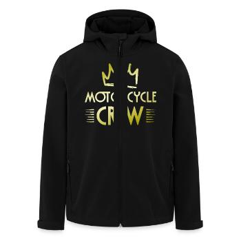 Équipage de motos - Veste softshell homme en polyester recyclé Stanley/Stella - noir - Devant - AI Model Male 185 light (185cm)