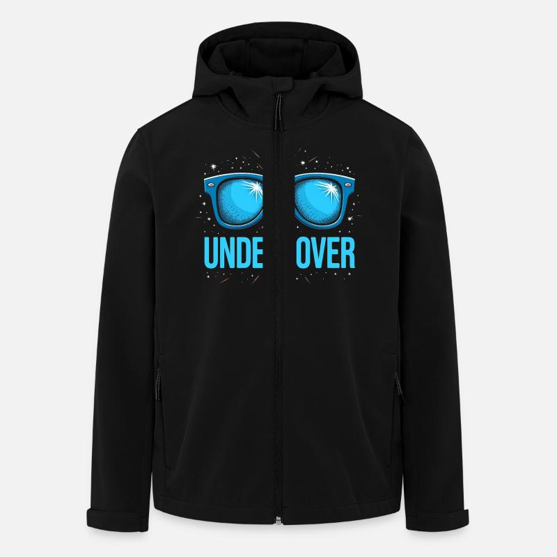 Undercover Costume - Sunglasses Fun - Men’s Recycled Softshell Jacket by Stanley/Stella - black