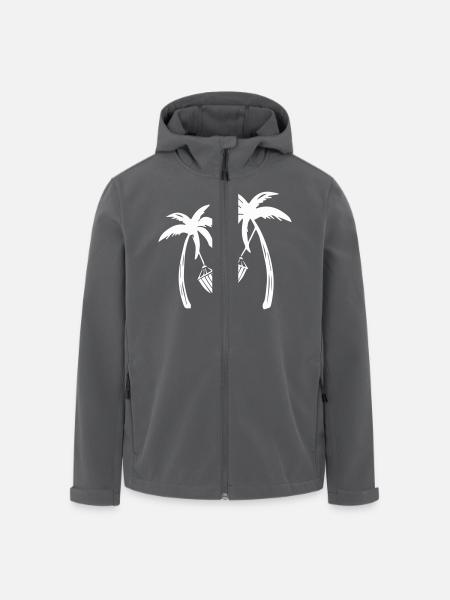 Palms Relax - Men’s Recycled Softshell Jacket by Stanley/Stella - black
