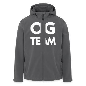 OG-Team - Recycelte Männer Softshell-Jacke von Stanley/Stella - Schwarz - Vorne - AI Model Male 185 light (185cm)