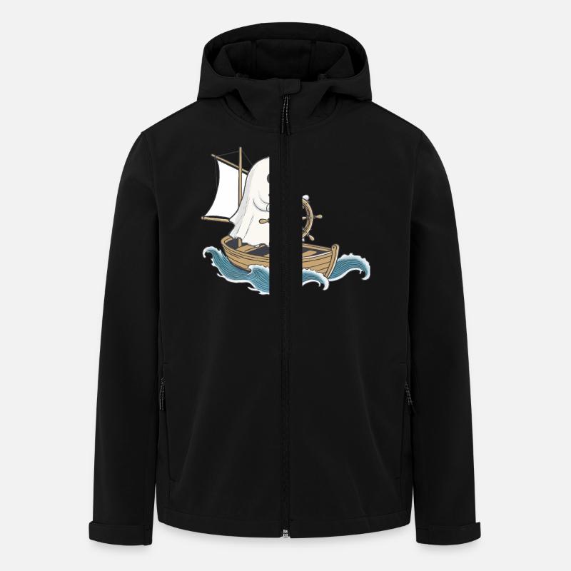 Ghost Sailor Halloween - Veste softshell homme en polyester recyclé Stanley/Stella - noir
