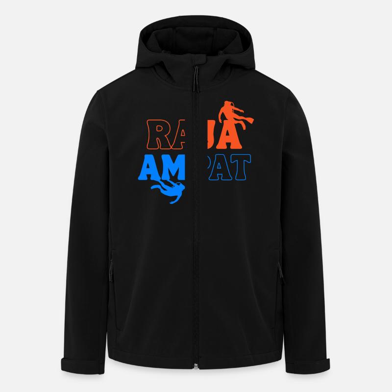 Raja Ampat Indonesia - Men’s Recycled Softshell Jacket by Stanley/Stella - black