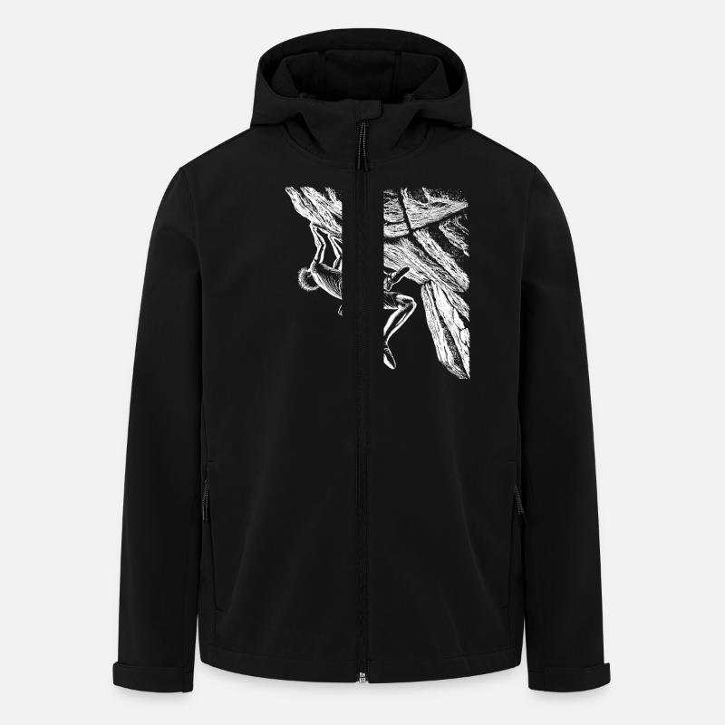 Grimper - Veste softshell homme en polyester recyclé Stanley/Stella - noir