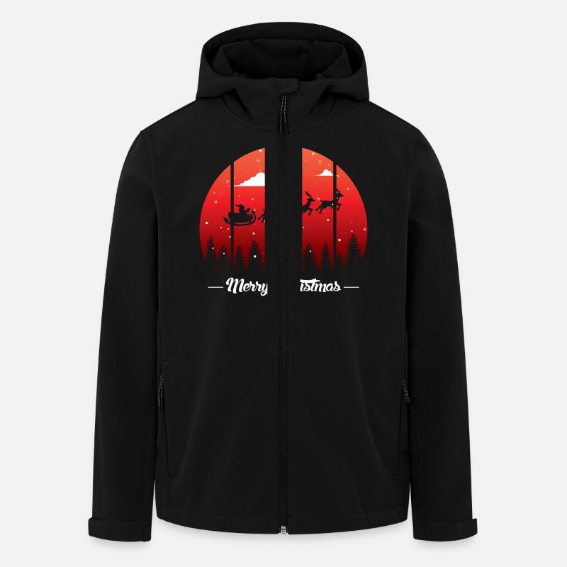 Christmas 1 - Men’s Recycled Softshell Jacket by Stanley/Stella - black