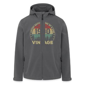 Mars 1990 - Meilleur Cadeau Anniversaire Mars 1990 - Veste softshell homme en polyester recyclé Stanley/Stella - noir - Devant - AI Model Male 185 light (185cm)